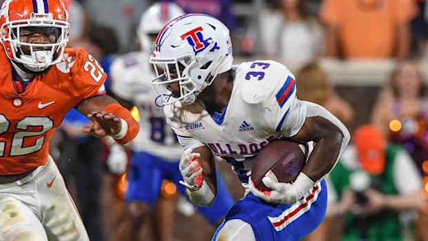 Marquis Crosby 2022 Louisiana Tech football vs Clemson USATSI_19070899